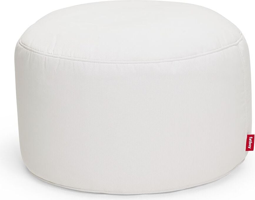 Point Large Outdoor Pouf weiß