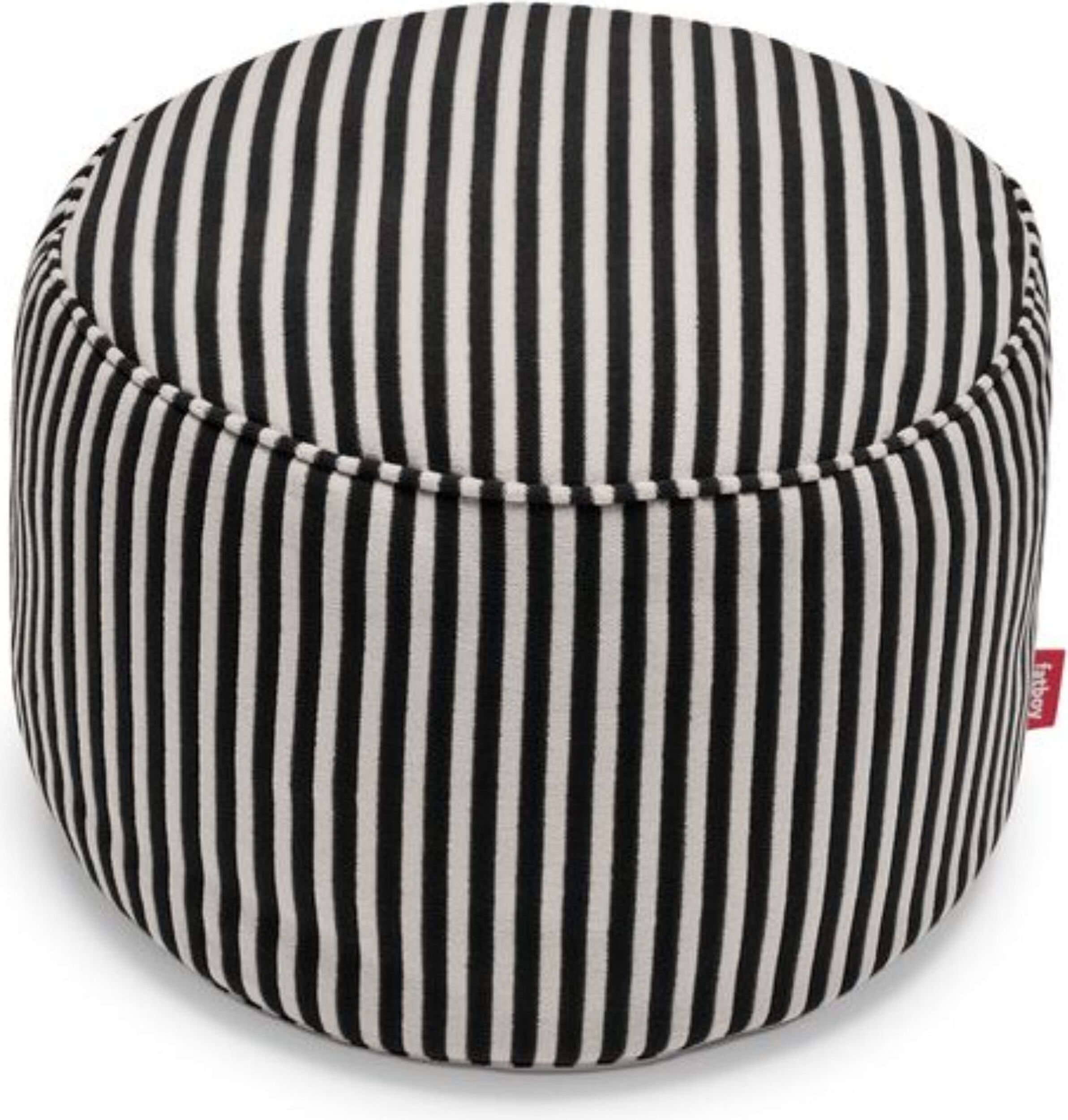 Point Terry Pouf schwarz-creme