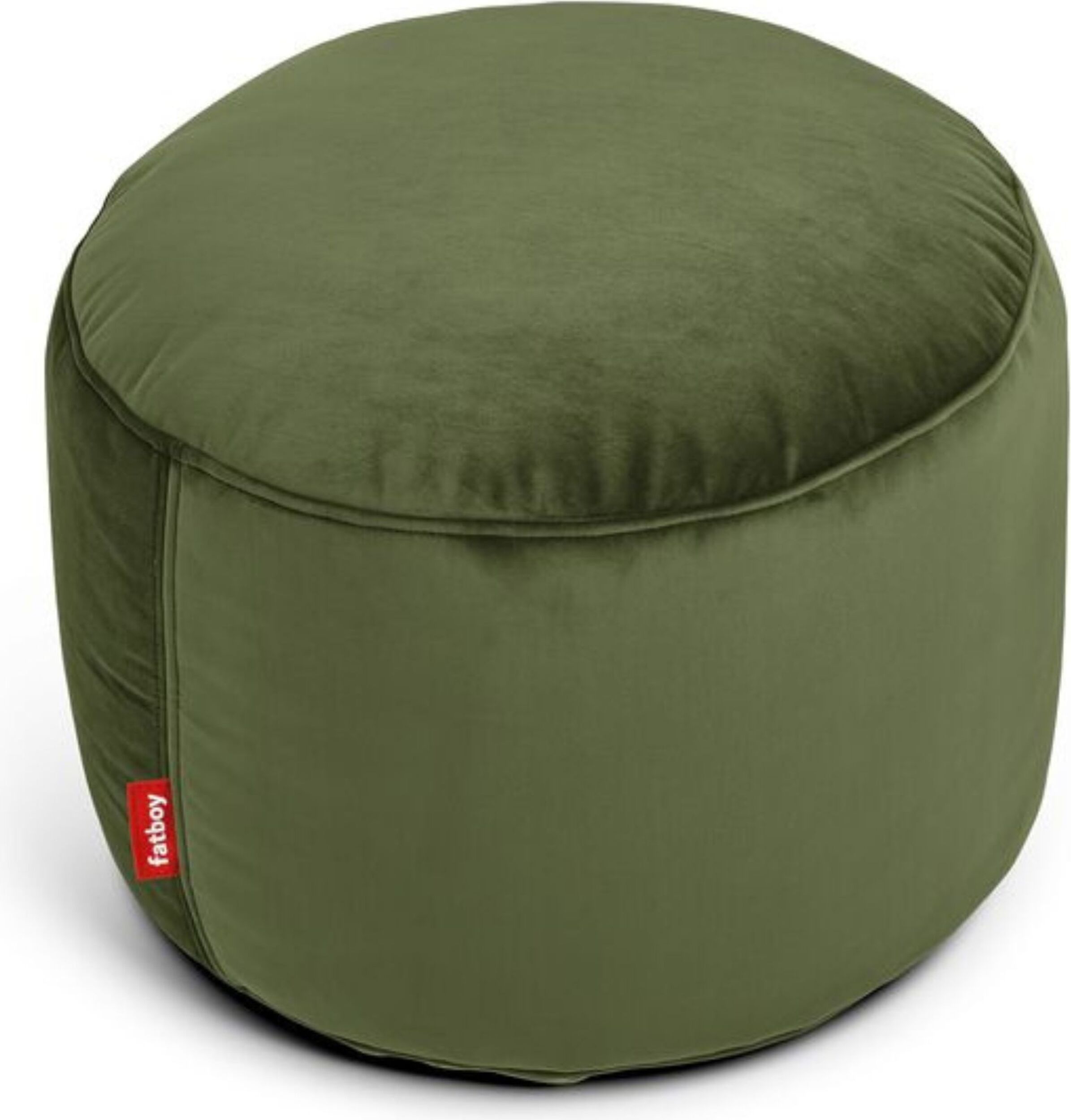 Point Velvet Pouf dunkelgrün recycelt