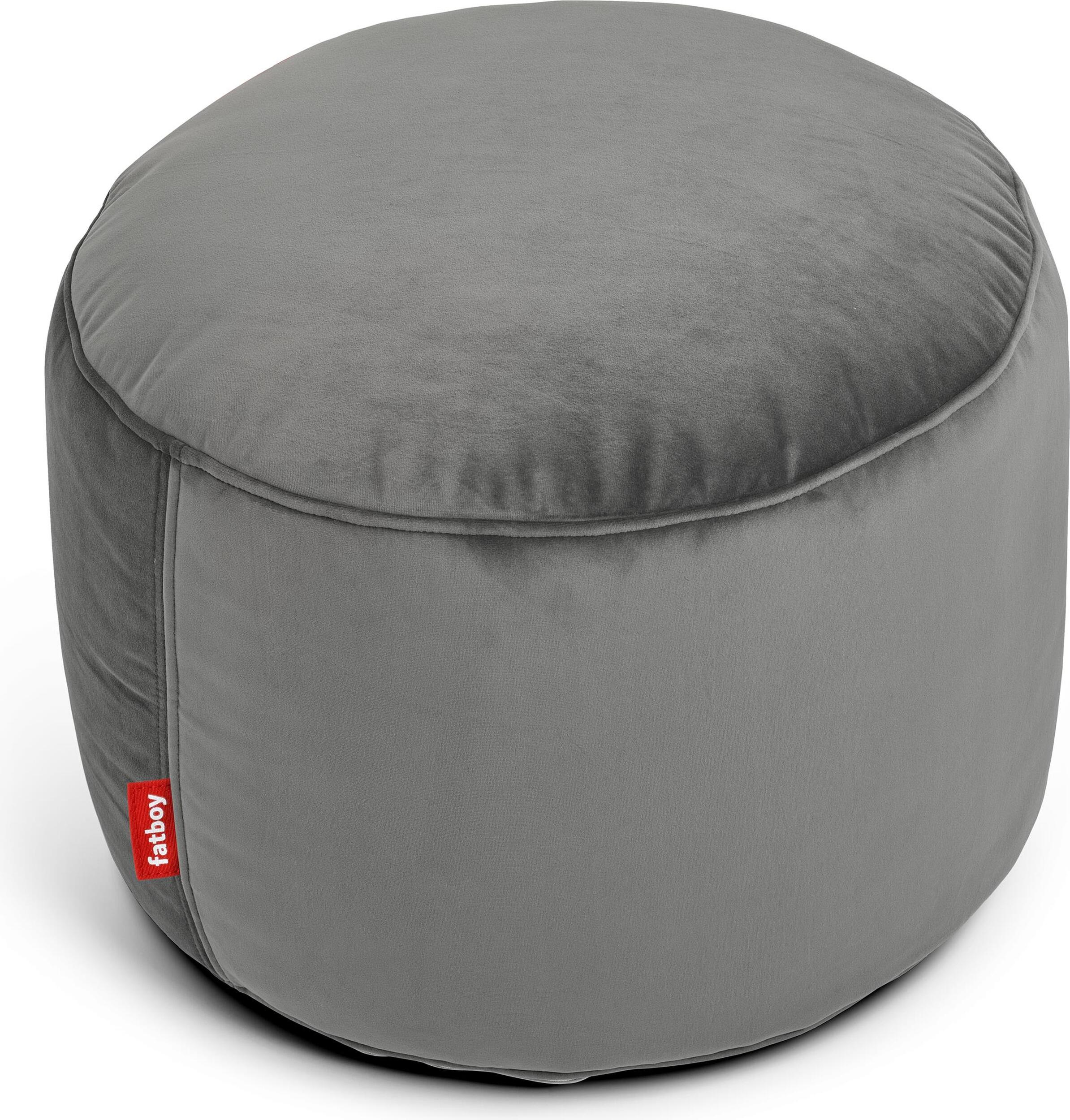 Point Velvet Pouf taupe recycelt