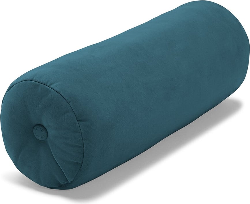 Puff Velvet Rolster Kissenrolle dunkelblau recycelt