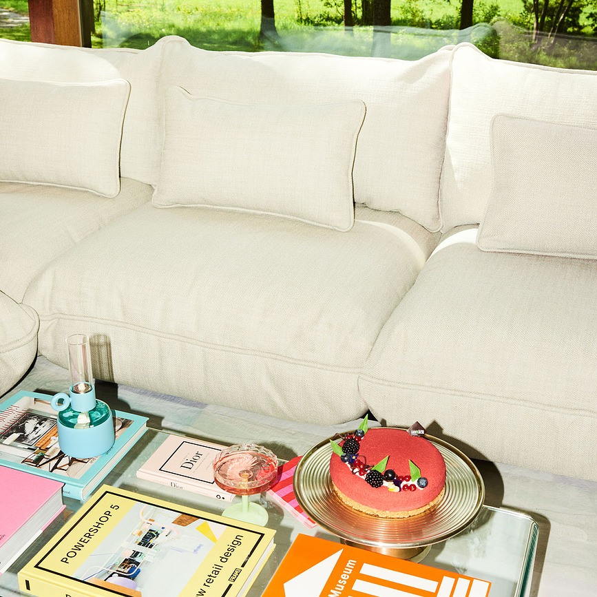 Puff Weave Coussin, rose