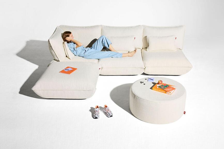 Sumo Boucle Modulsofa Eckteil, beige