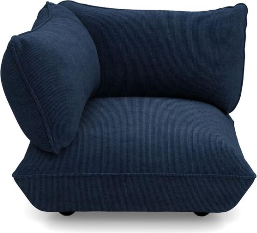 Sumo Cord Ecksofa links, marineblau