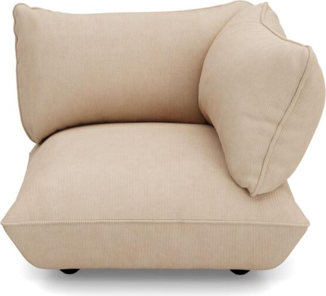Sumo Cord Ecksofa rechts, beige