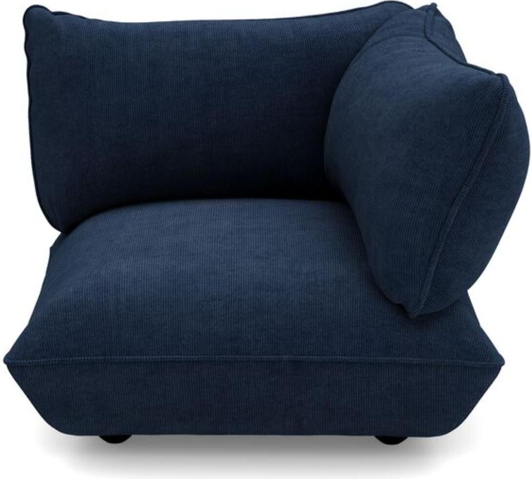 Sumo Cord Ecksofa rechts, marineblau