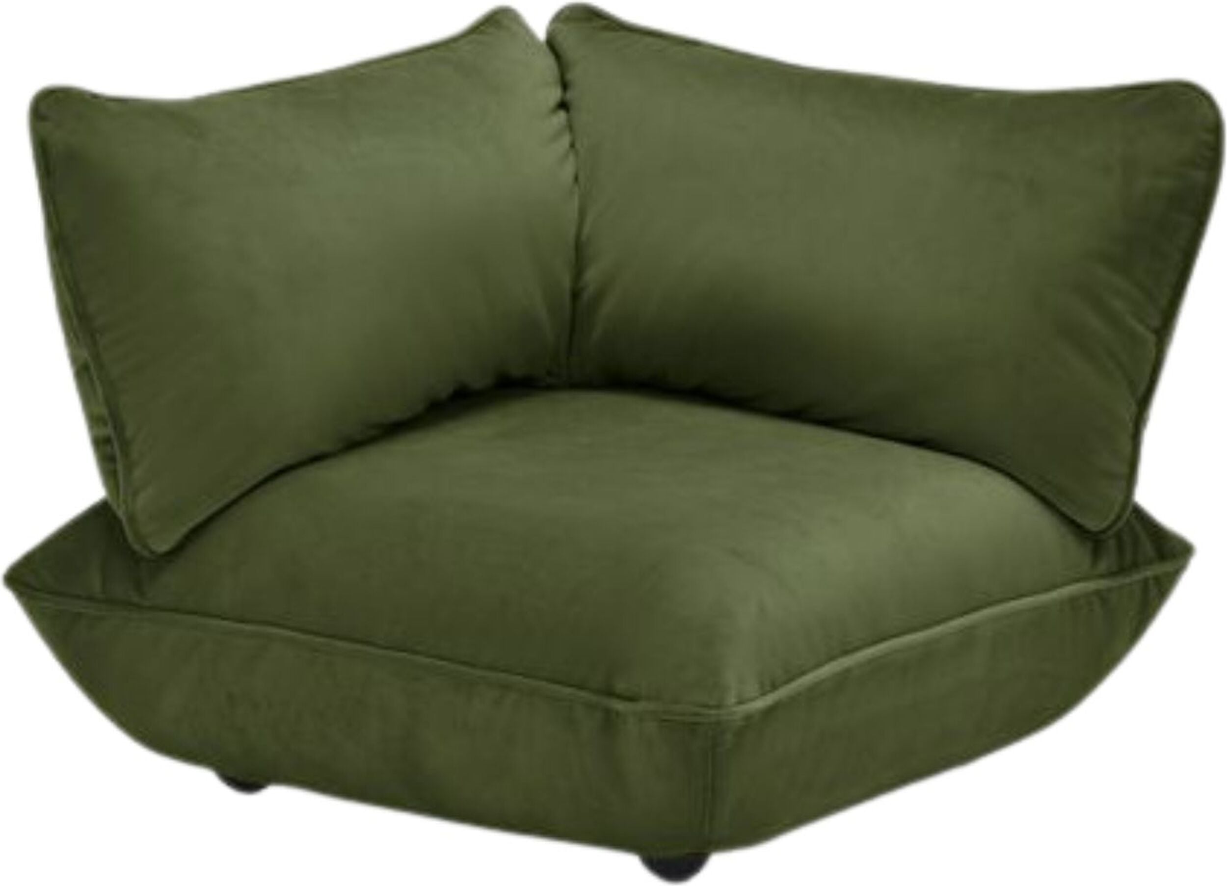 Sumo Velvet Modulares Ecksofa dunkelgrün