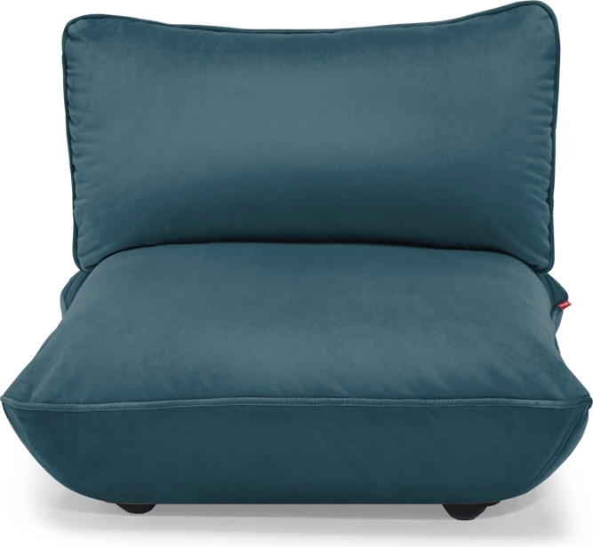 Sumo Velvet Sitzplatz dunkelblau mit Rückenlehne