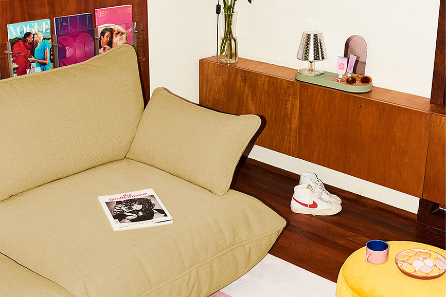 Sumo Υποβραχιόνιο για καναπέ, λευκό ασβέστη