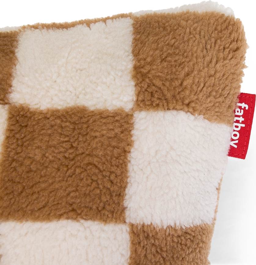 Teddy Chess Coussin Décoratif 50 x 50 cm, noir et blanc