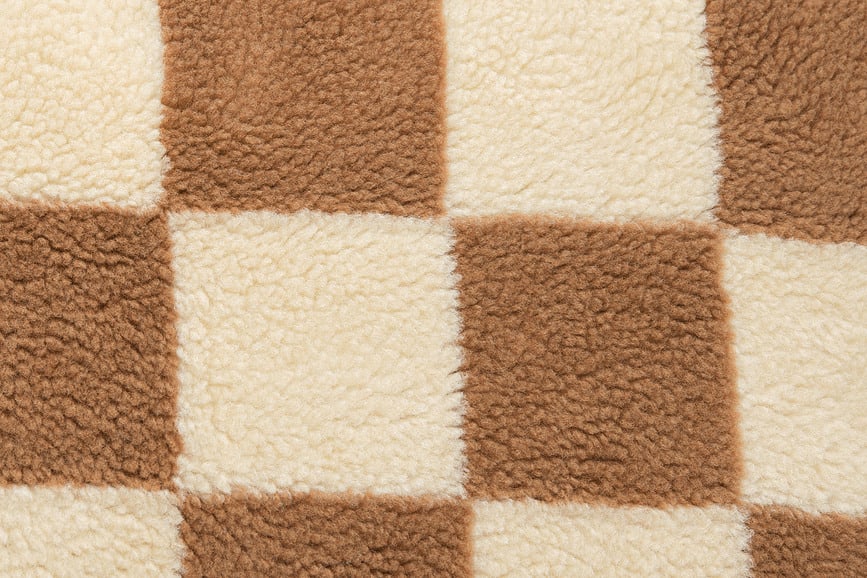 Teddy Chess Jastuk dekorativni 50 x 50 cm crno-bijeli