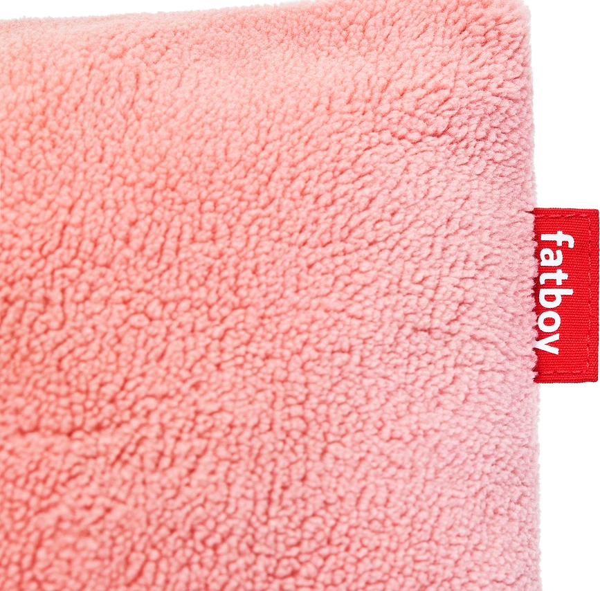 Coussin Décoratif, effet Teddy, rose