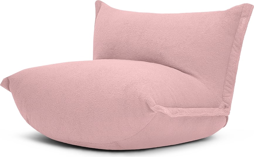 The BonBaron Sherpa Pouf rosa