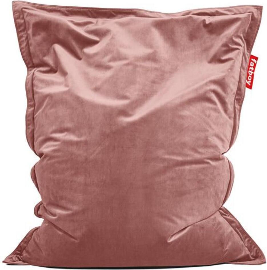 The Original Slim Velvet Pouf-Bezug, rosa
