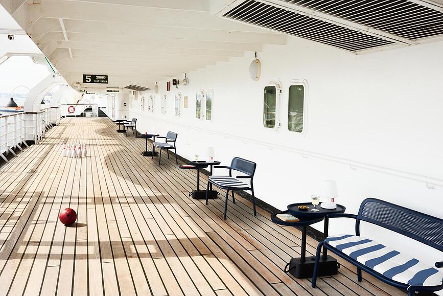 Toni Bankski Jastuk za vrtnu klupu siv