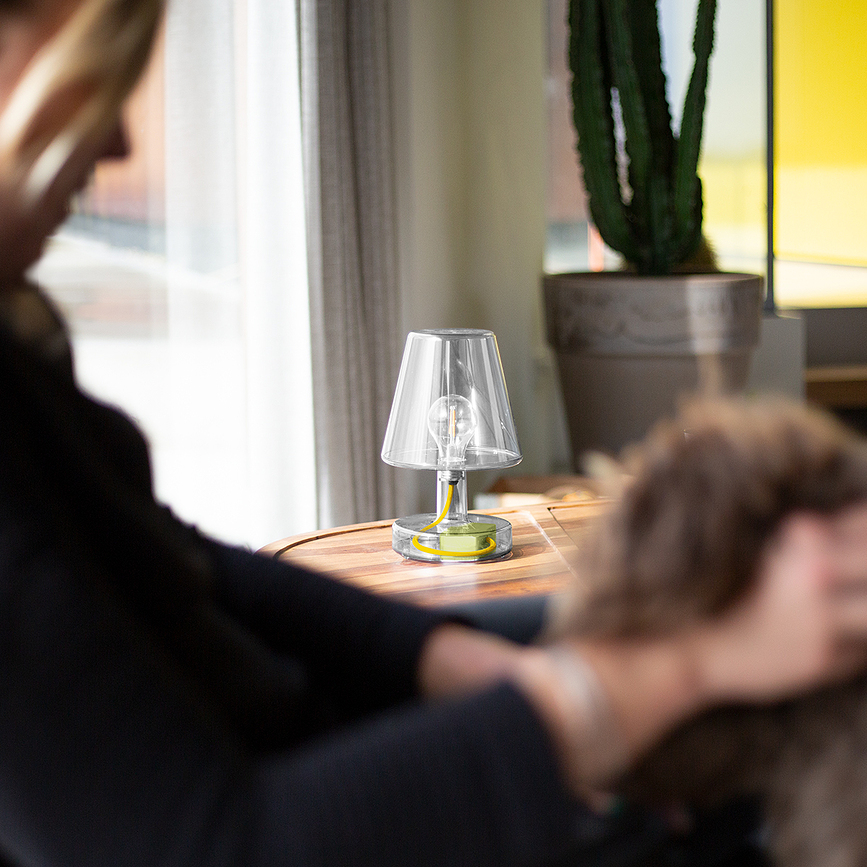 Transloetje Lampa stolna prozirna