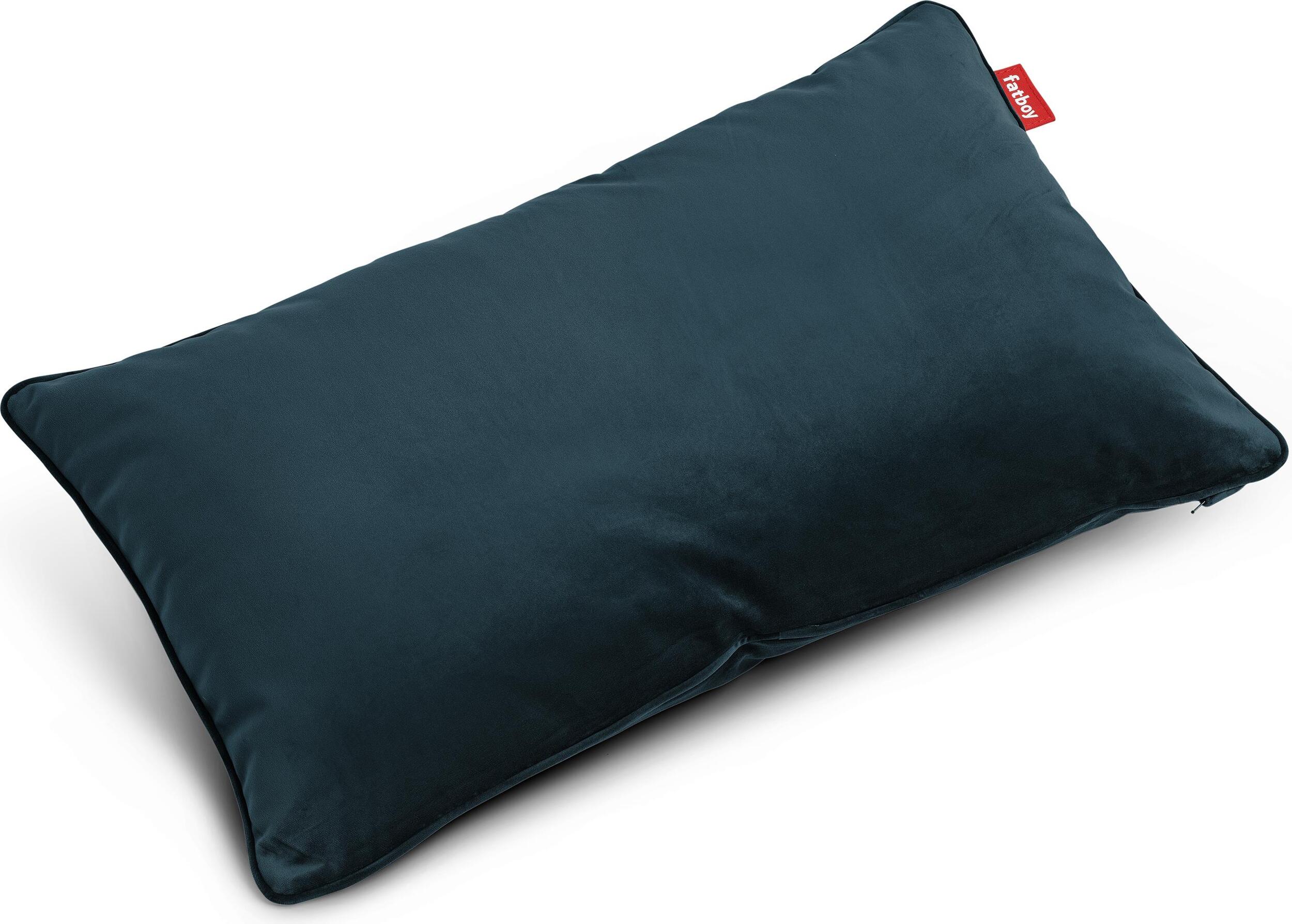 Velvet King Dekokissen, petrol, aus recyceltem Material