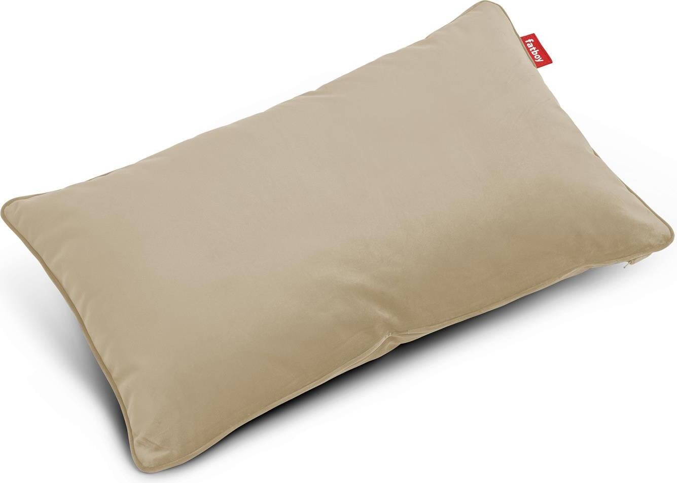 Velvet King Dekoratives Kissen beige recycelt