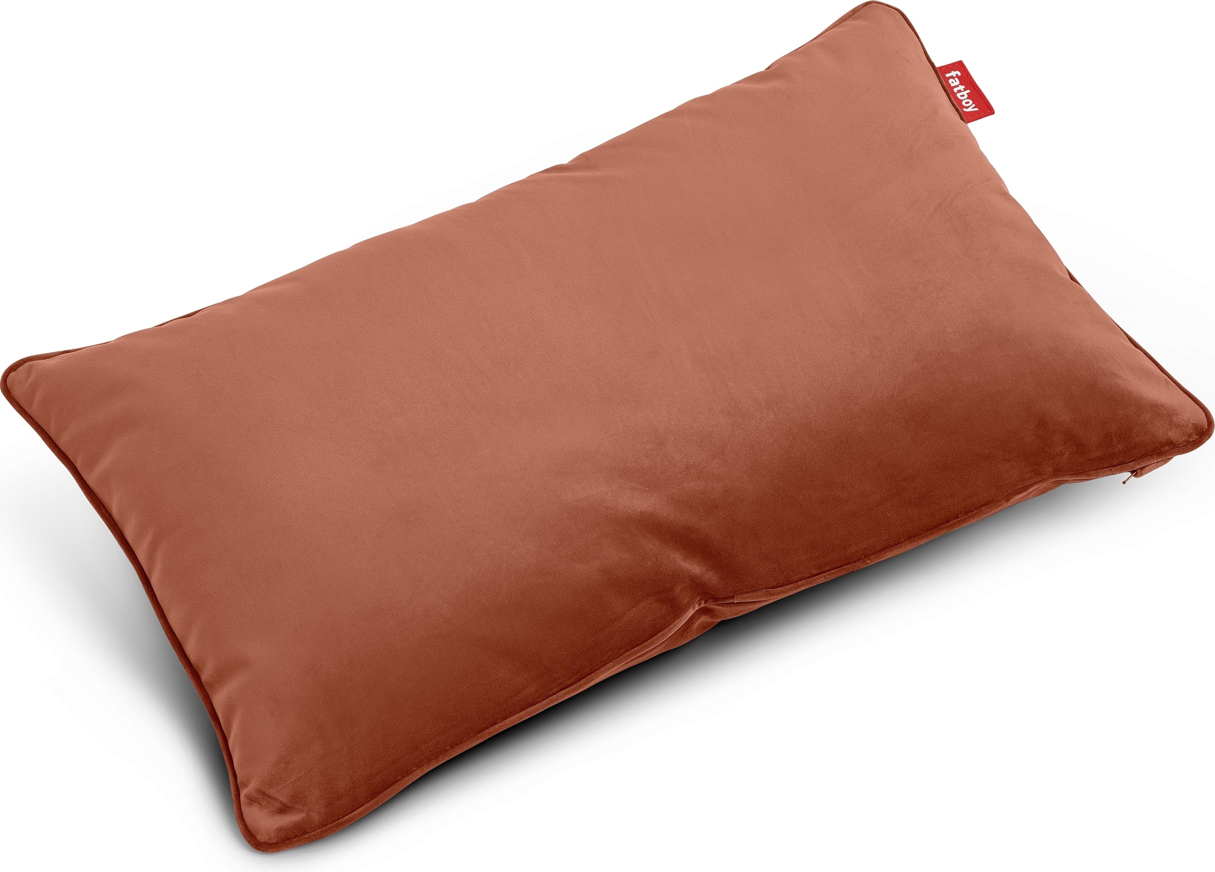 Velvet King Dekoratives Kissen rosa-braun recycelt