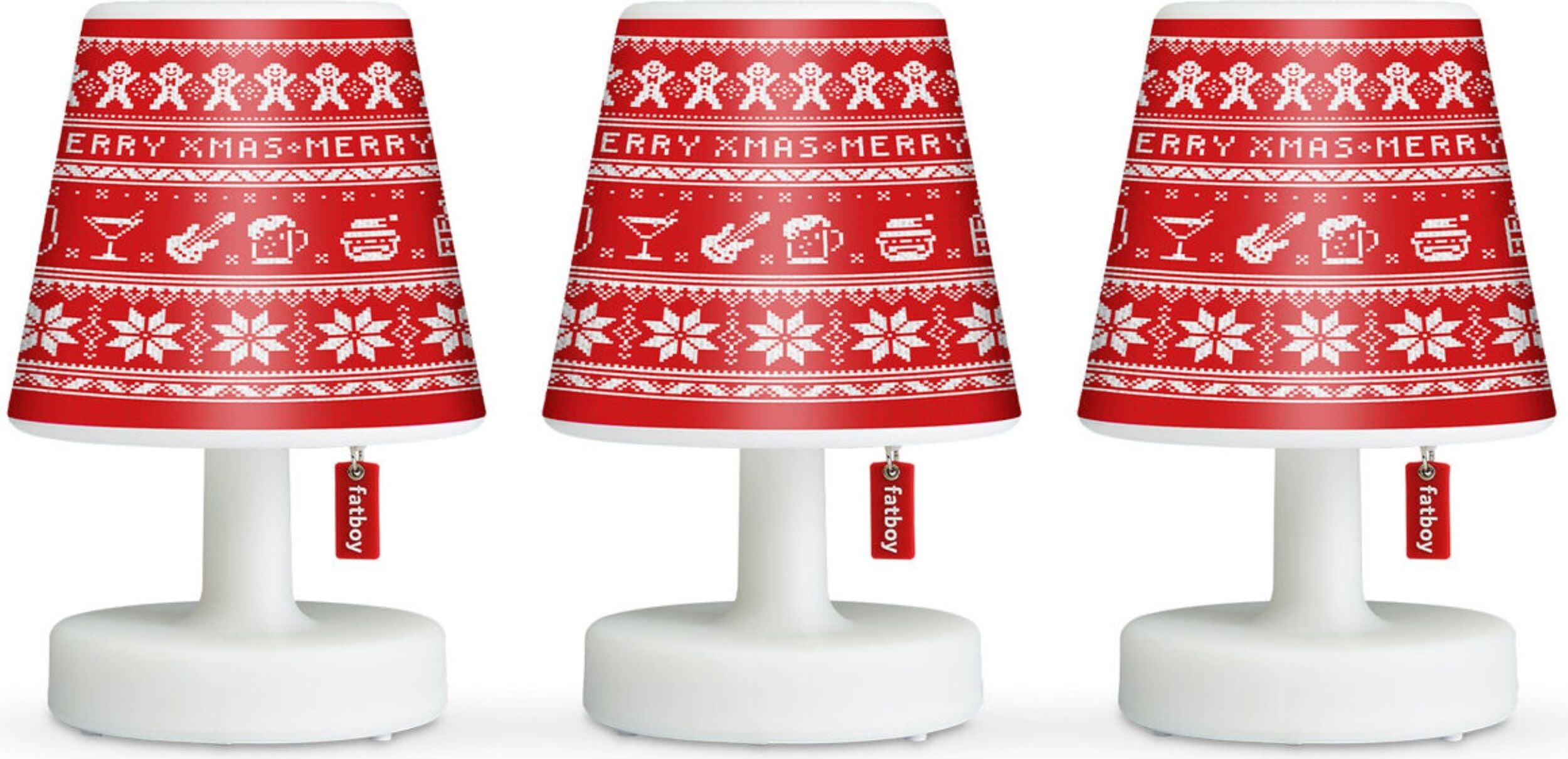 X-mas Cappie Sweater Lampenschirme für Edison The Mini, 3 St.