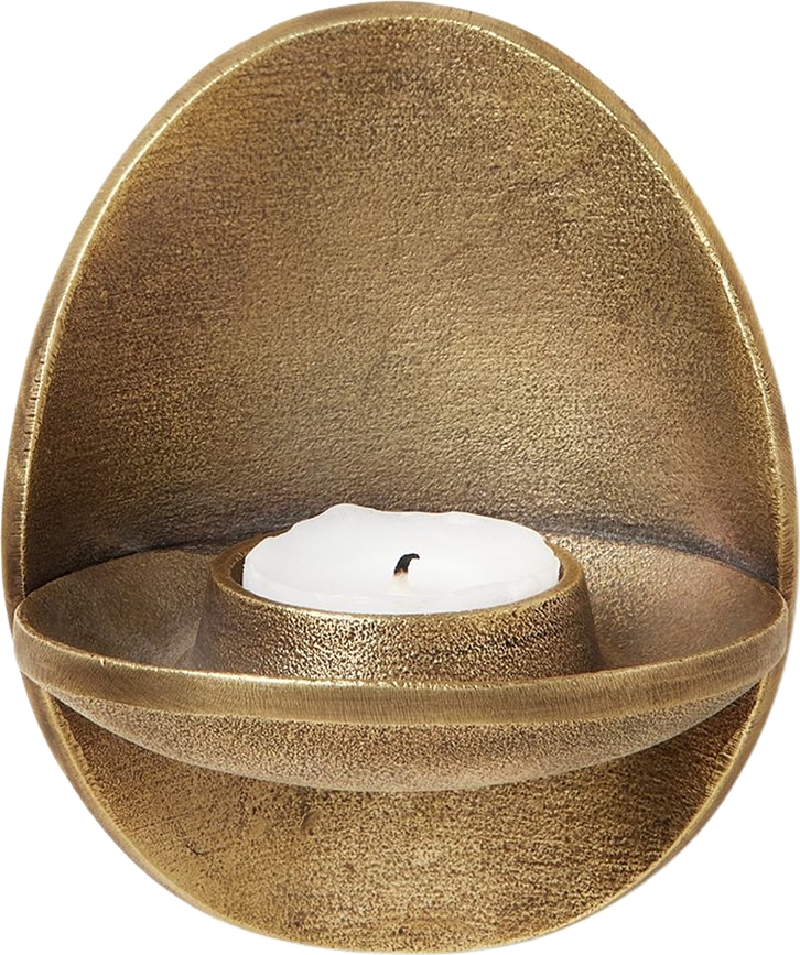 Agapé Bougeoir pour bougie chauffe-plat, laiton