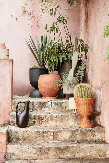 Agnes Planter box stand rattan - Ferm Living 1104265618