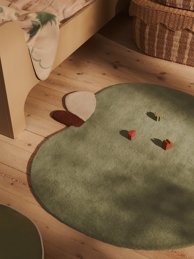 Alfombra Apple 110 cm, verde