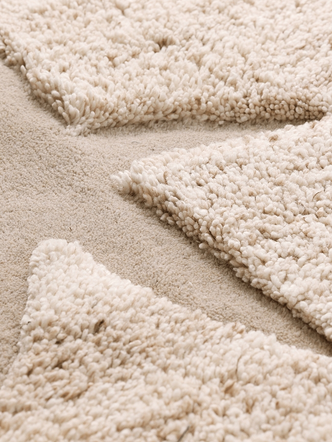 Alfombra infantil Kove, crema