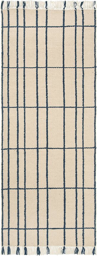 Alfombra Sen a cuadros 80 x 200 cm
