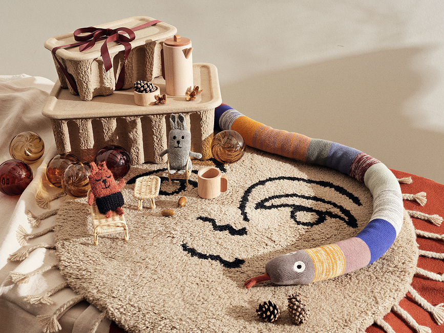 Alfombra Sun, 70 cm, beige oscuro