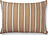 Almohada Brown Stripe, 60 x 80 cm, marrón a rayas