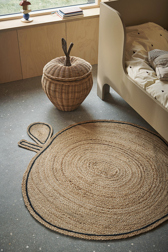Apple Tapis, en jute