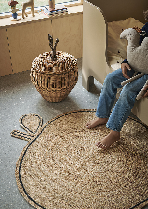 Apple Tapis, en jute