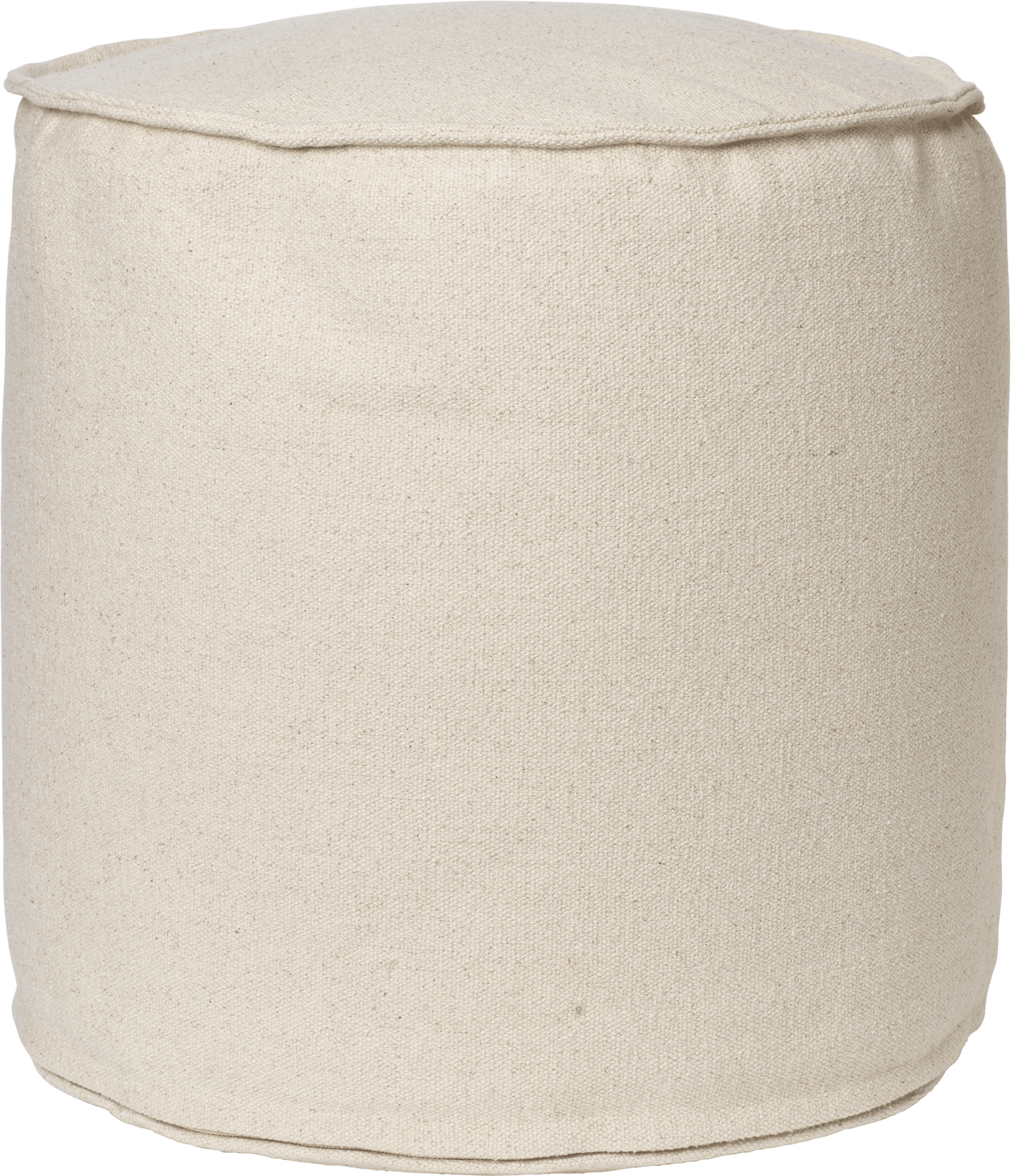 Aun Pouf 40 cm gebrochenes Weiß