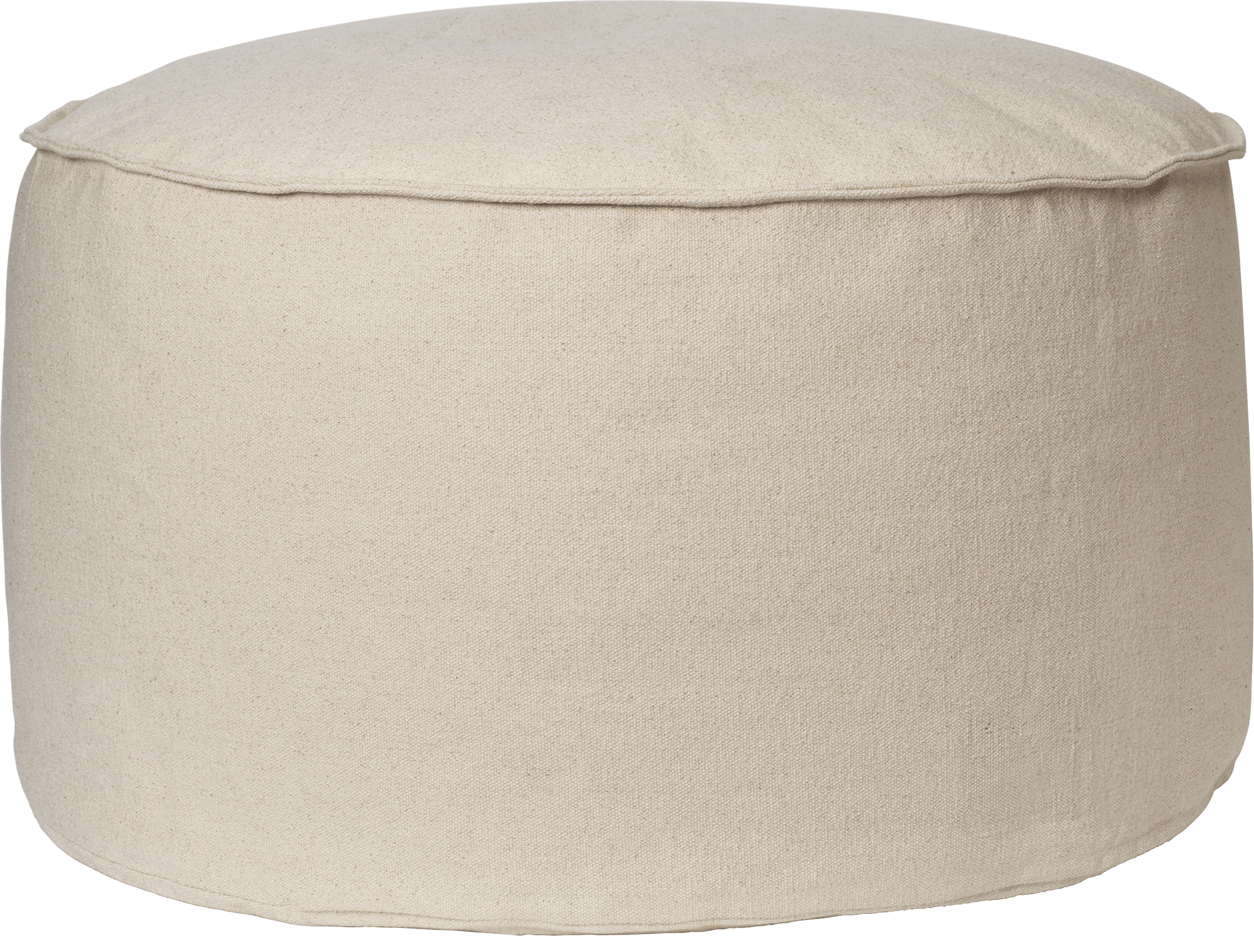 Aun Pouf 80 cm gebrochenes Weiß