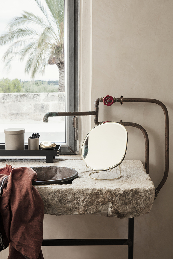 Bandeja de madera Bon, 36 cm, negra