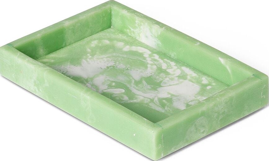 Bandeja decorativa Mist, 10 x 15 cm, verde menta