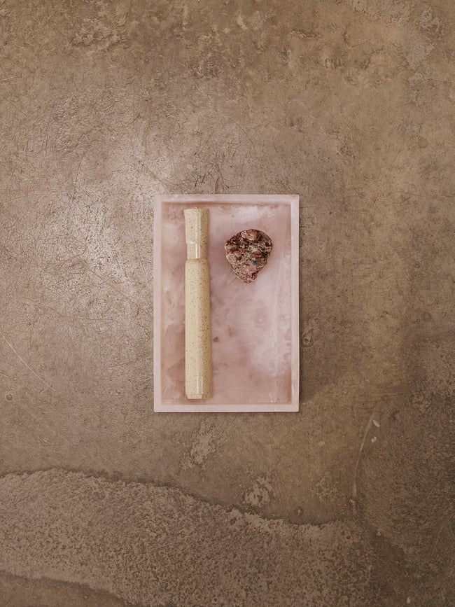 Bandeja decorativa Mist, 10 x 15 cm, esmeralda