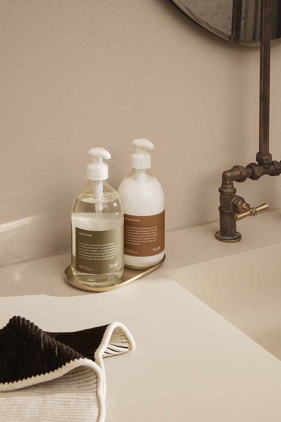 Basho Plateau ovale, en laiton