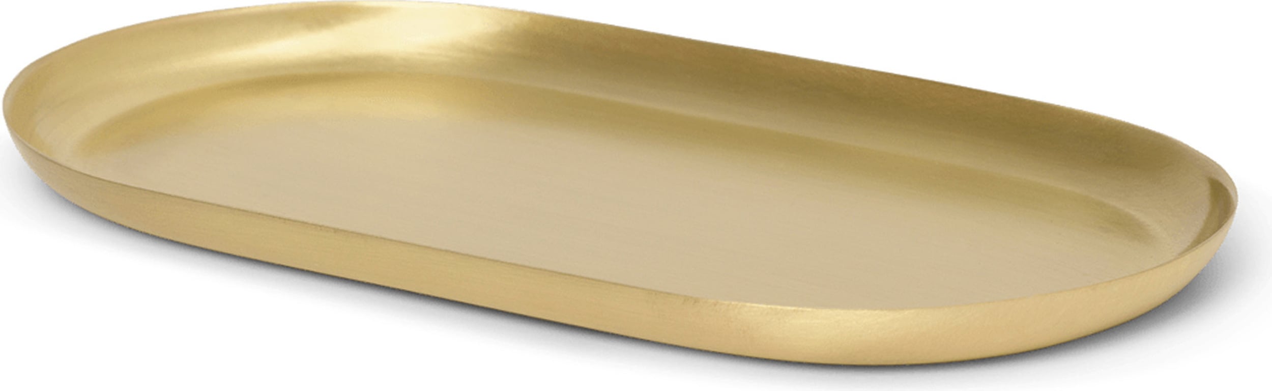 Basho Tablett oval aus Messing
