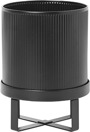 Bau Blumentopf klein schwarz