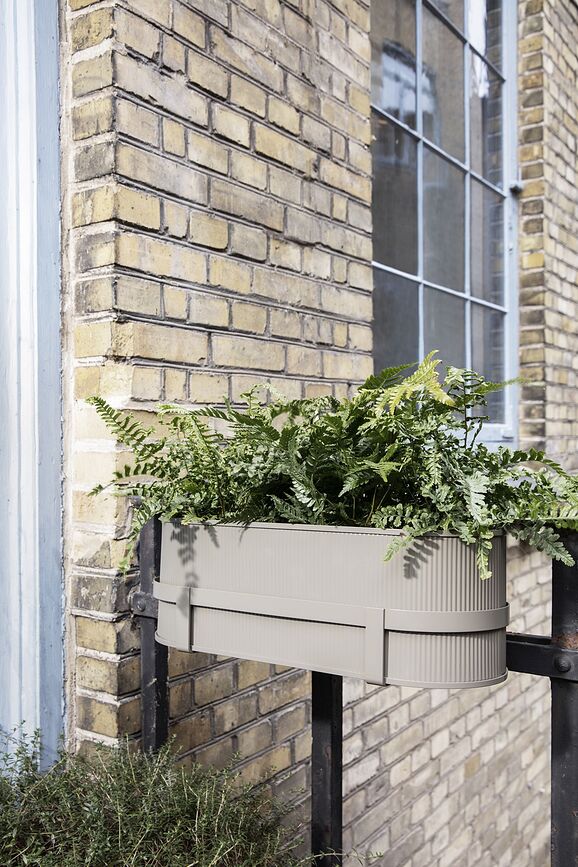 Bau Pot de Fleurs de Balcon, noir