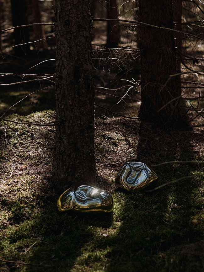 Bellure Dekoracija okrugla srebrna