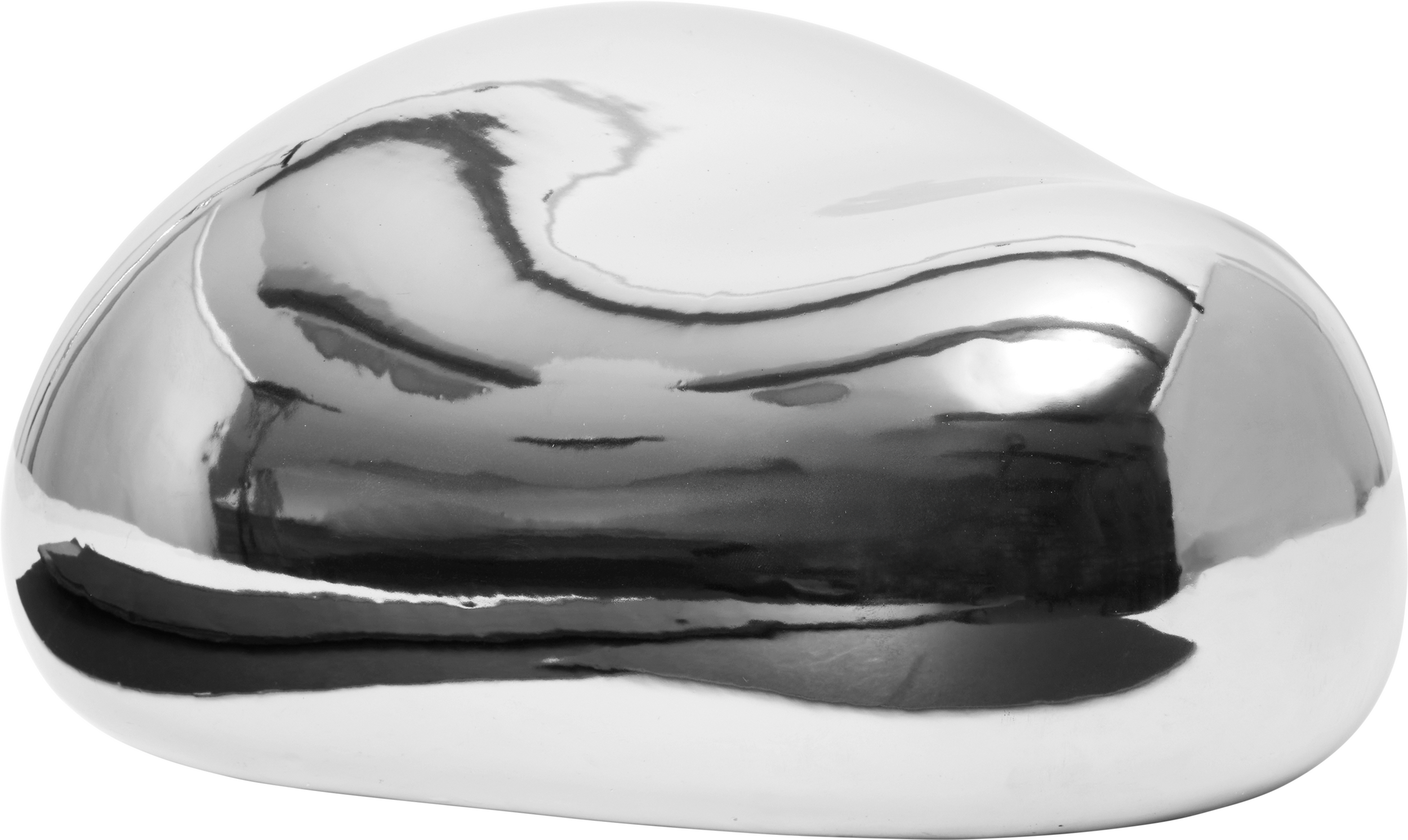 Bellure Dekoration, oval, silber