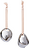 Bellure karácsonyfadísz, ezüst, 2 db