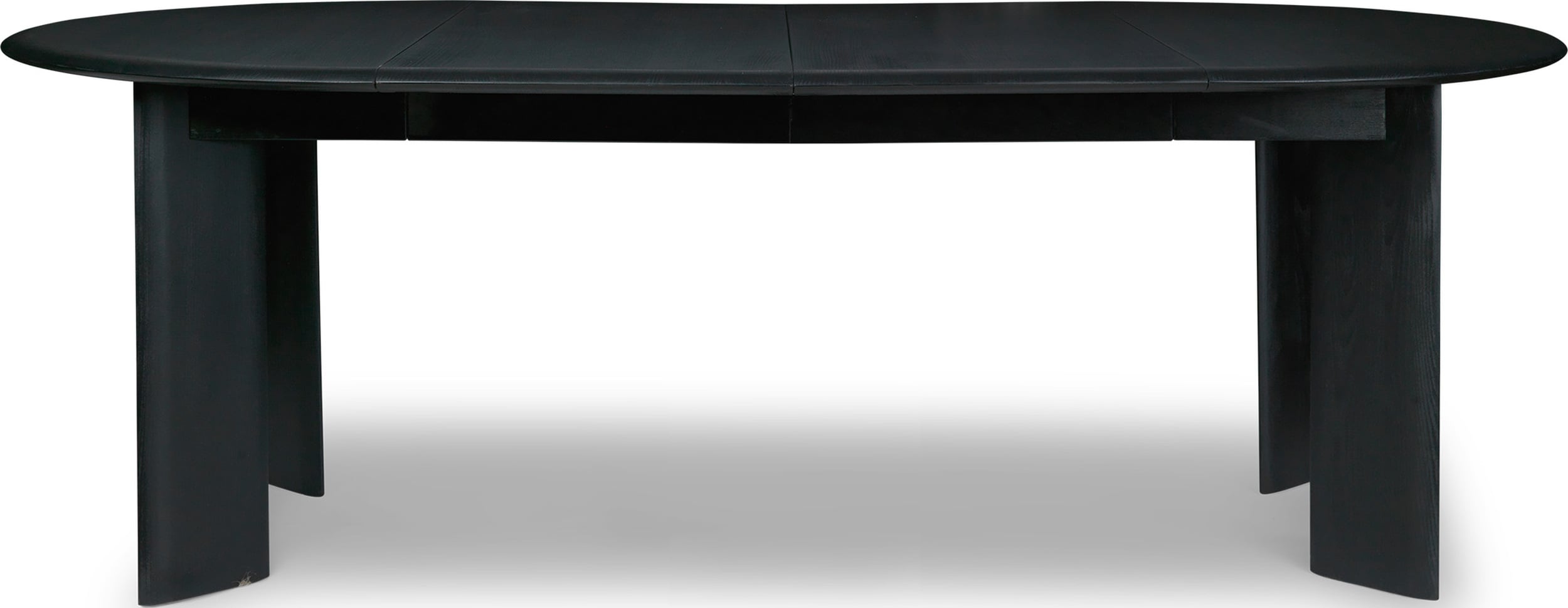 Bevel Tisch schwarz aus Buche mit 2 ausziehbaren Tischplatten