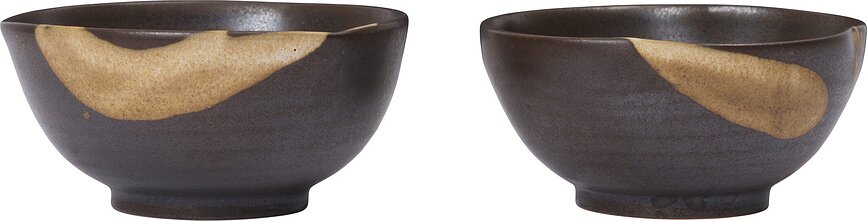 Bols Koyo marron foncé, lot de 2