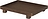 Bon Tablett 28 cm dunkelbraun aus Holz