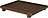 Bon Tablett 47 cm dunkelbraun aus Holz