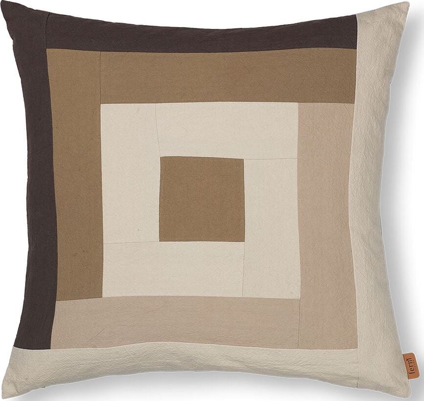 Border Ukrasni Jastuk 50 x 50 cm smeđe-pješčani